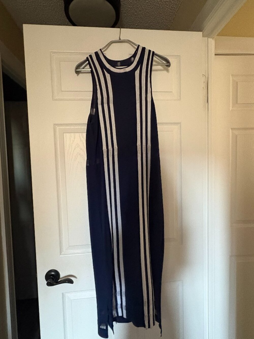 Blue and White Striped Guess Dress
